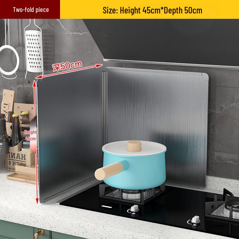 Stainless Steel Kitchen Stove Hood Baffle and Splatter Shield Enclosure