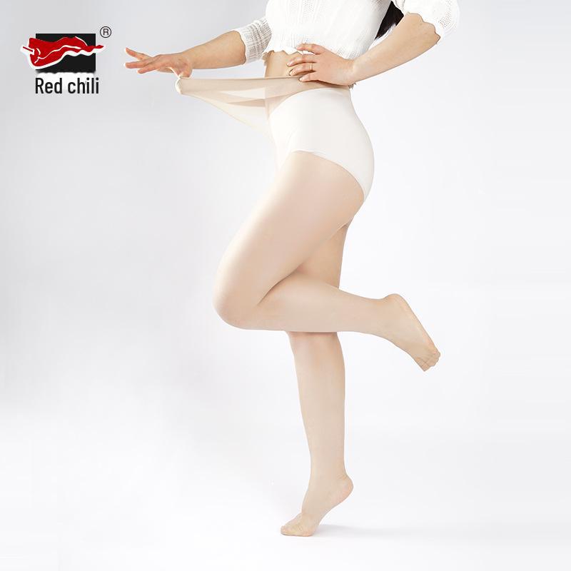 Ультратонкие черные шелковые женские чулки Red Pepper большого размера - прочные, не зацепляющиеся, высокопрозрачные, узкие колготки с Т-образным шаговым швом