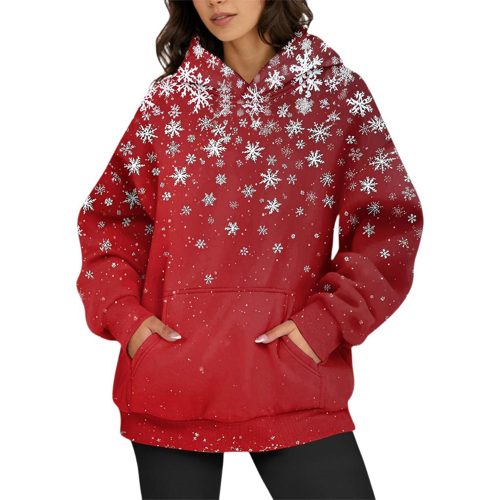 Женские модные повседневные универсальные повседневные толстовки с круглым вырезом, топы с длинными рукавами и принтом