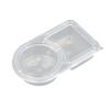 20Pcs 2 Compartment Snack Container Leak-Proof Dip Box Disposable Sauce Container  Commercial