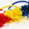 1900S Flapper Feathered Flower Headband For Carnival Party Antique Hair Decoration With Soft Band for Music Festival