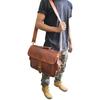 New Men's Classic Vintage Leather Messenger Bag Shoulder Laptop Bag Briefcase