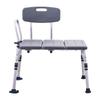 Tub Transfer Bench Bathtub Shower Seats with Reversible Backrest 400lbs