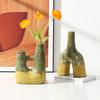 Керамическая ваза Абстрактная Глазурь, меняющая цвет в печи Керамическое ремесло Аксессуары для цветочных композиций Ваза для цветов Домашний декор