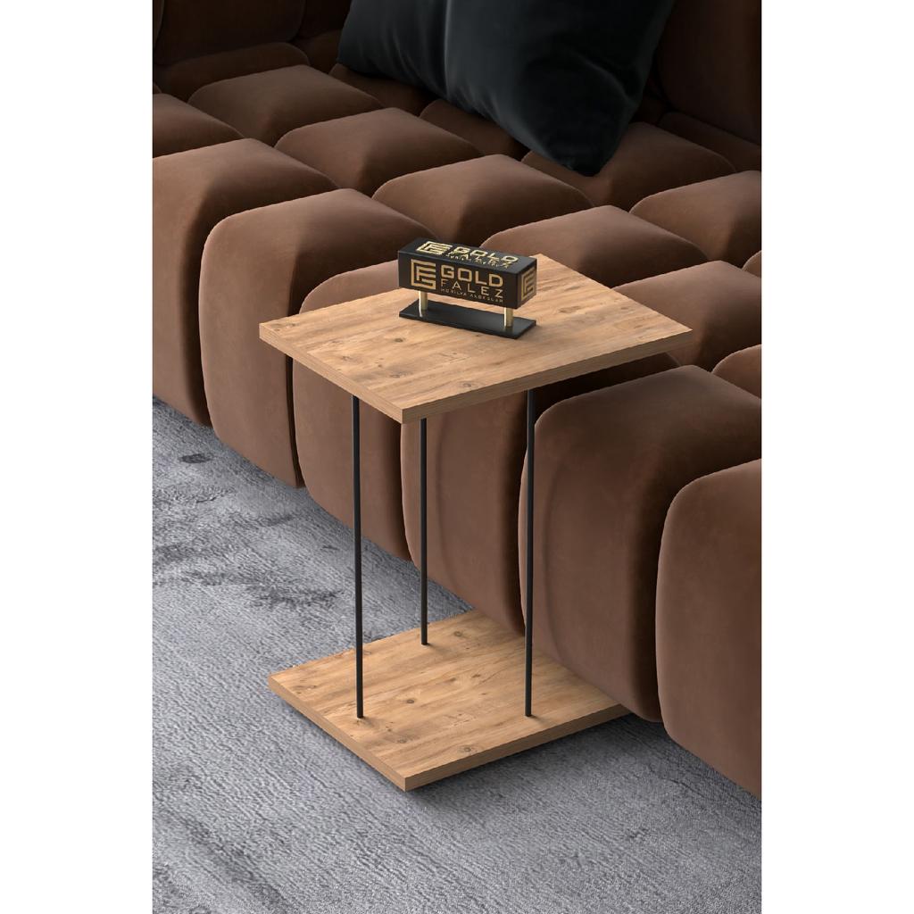 Приставной столик Сервировочный столик на колесиках, прямоугольный, из атлантической сосны