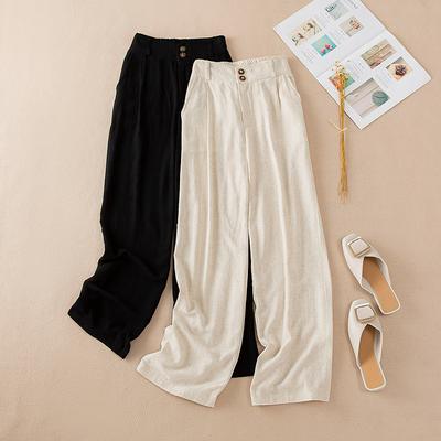 2025 Лето Большой Размер Длинные Брюки Женские Эластичные Повседневные Брюки Шаровары Высокая Посадка Свободные Базовые Брюки Широкие Брюки 5XL