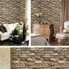 Decorativos Effect Self-adhesive Vinilos 3D Wall Stickers Paper Brick Stone Home Decor 45*100cm