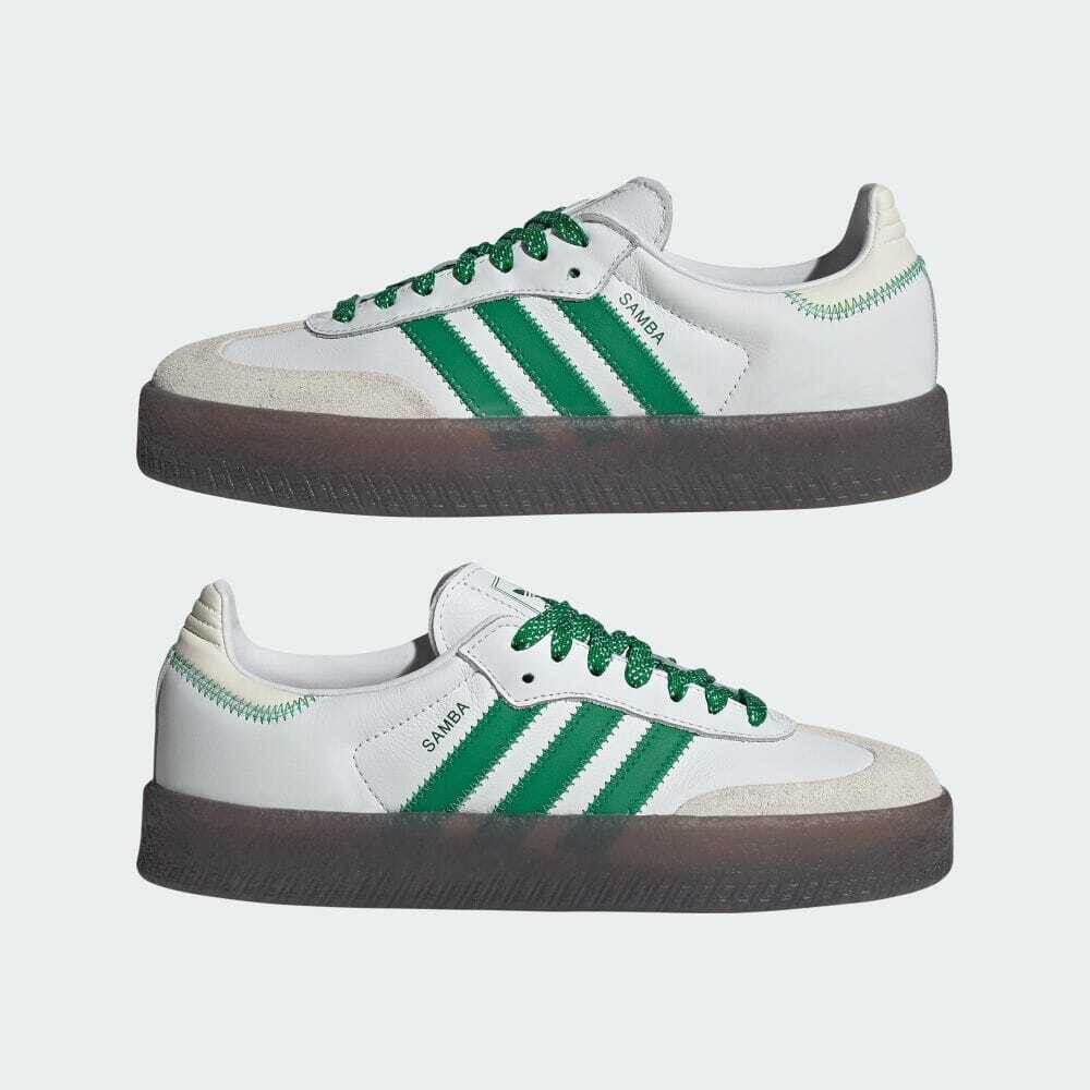IE9105 adidas Sambae Обувь Белый Зеленый Небесно-белый (Женский)