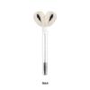 Gold Buckle Pompom Eyelash & Eyebrow Brush with Crystal Rod and Rabbit Ear Comb