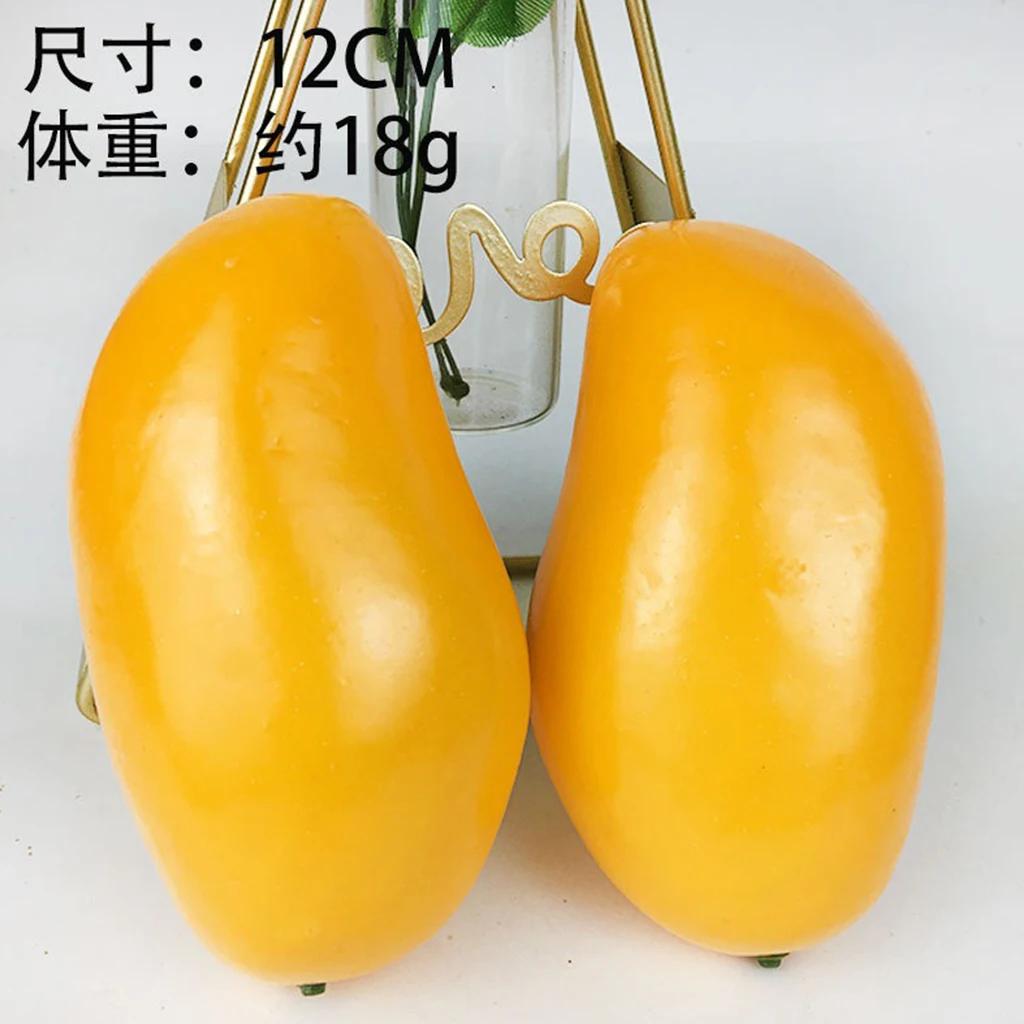 Simulation Fruit Mango Artificial Mangoes Model Enlightenment Teaching Aids Fruit Shop Showcase Window Photography Props