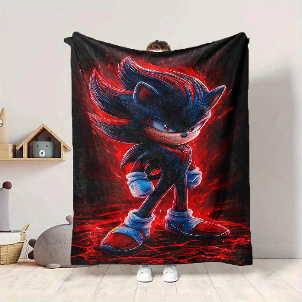 1pc Shadow Sonic Soft Skin-Friendly Flannel with Digital Printing, Various Sizes Available for Family, Friends, Birthday004