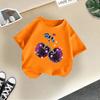 Children's Casual Short-sleeved T-shirt - Summer Girl's Cute Cherry T-shirt