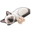 Floor Mat Non-Slip Backing Cat Design Easy Maintenance Versatile Rug Living Room