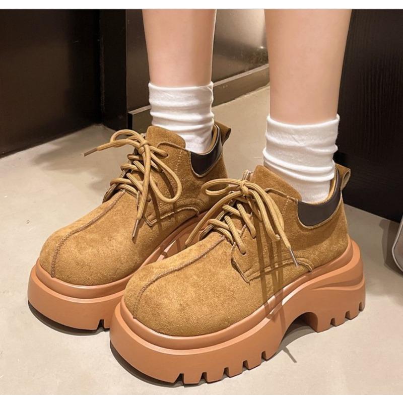 Модные женские ботильоны челси на платформе, дизайнерские ботинки на шнуровке, осенние готические короткие ботинки 2025, модная женская обувь на толстом каблуке, панк-ботинки с увеличенной подошвой