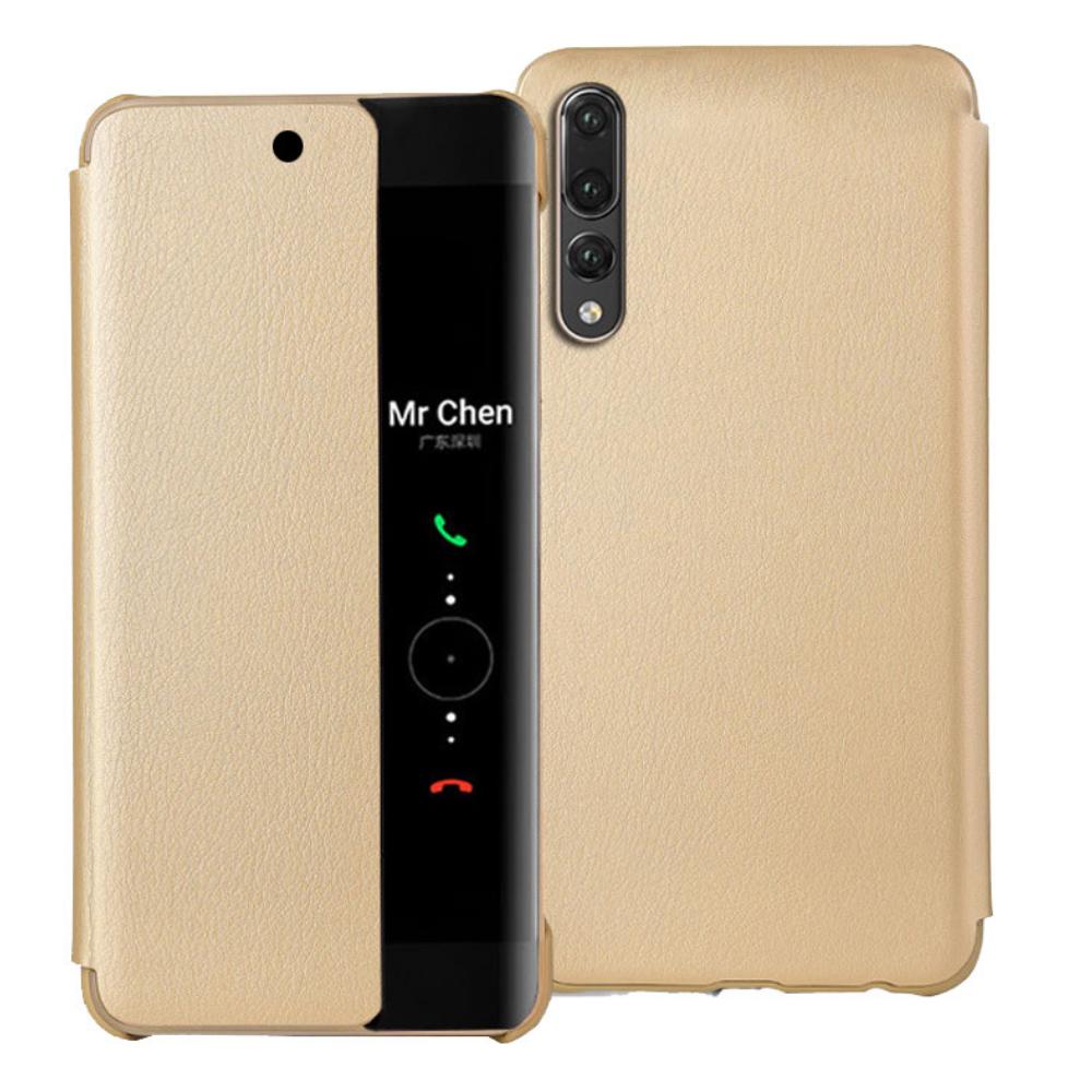 Умный чехол-книжка Smart View для Huawei P50 Pro, P40, P30 Lite, P20, P10 Plus, Mate 20 Lite, Mate 20, Mate 10 Pro с функцией Авто Сон/Пробуждение и Защитой Всего Корпуса