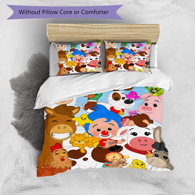 3pcs Flim Flim1 Design Cover Set - HD Printed Bedding with 1 Cover and 2 Pillowcases - Perfect for Home and Dorm Decor