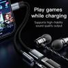 KEYSION 2 In 1 Type C To 3.5mm Earphone DAC Audio Type C Headphone Jack Adapter PD 60W Fast Charging Splitter for iPhone 15 Pro