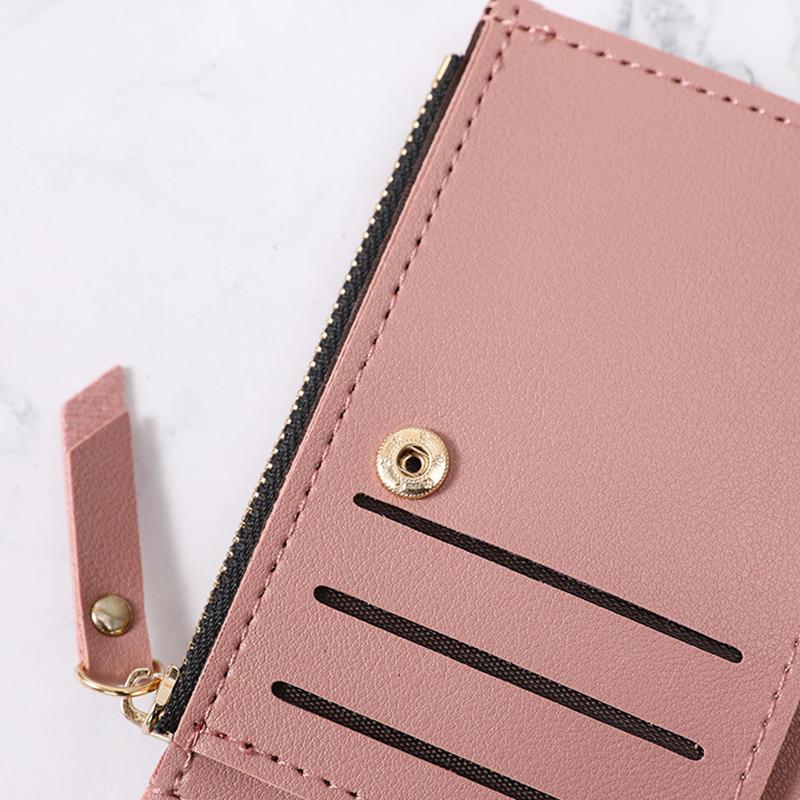 Yogodlns Модный кожаный короткий женский кошелек, женский маленький клатч, карман для монет, держатели для карт, женский кошелек с вышивкой