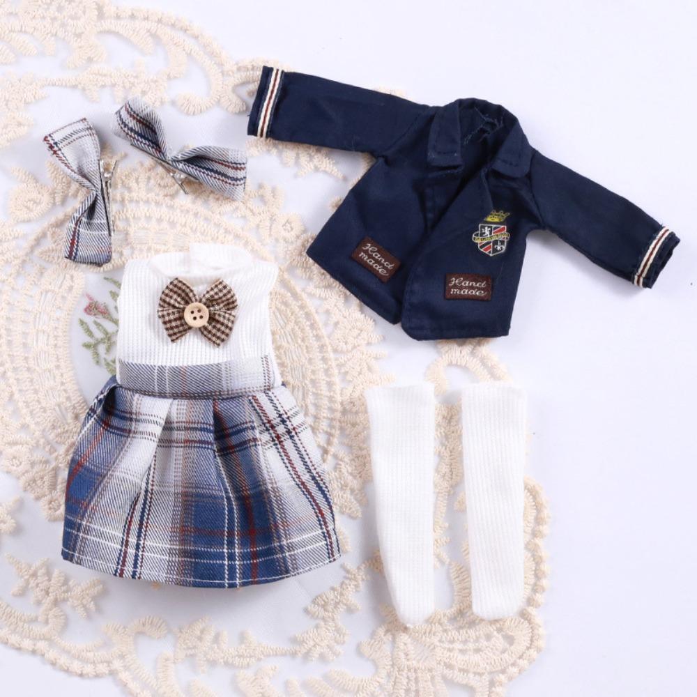 Dress Up Makeup 30cm Doll Uniform Casual Wear BJD Doll Outfit 1/6 Dolls Clothes Girl Gifts