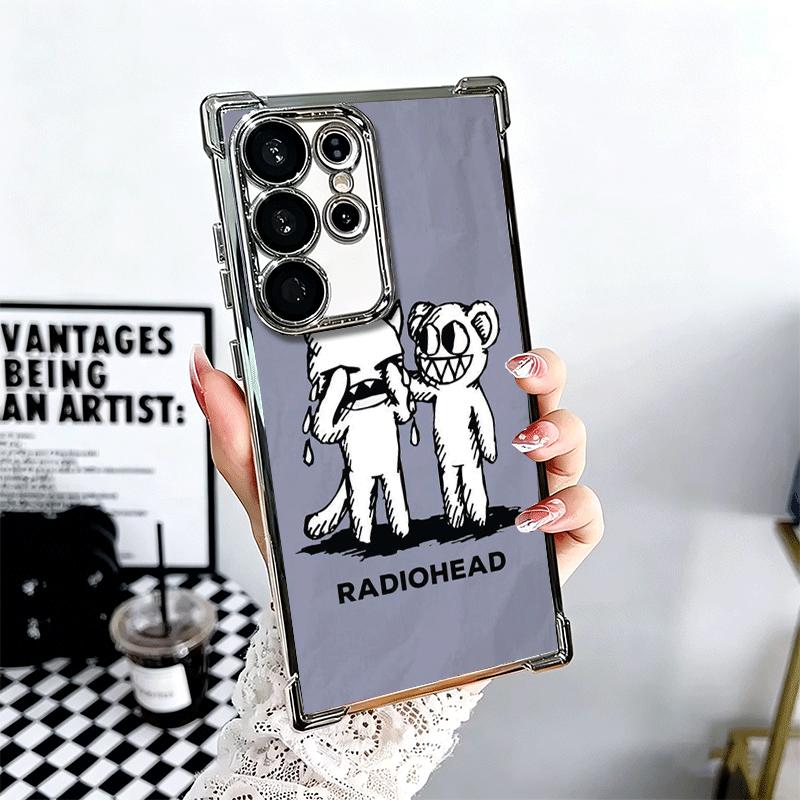 R-Radiohead Bnad Покрытие Чехол для Телефона Для Samsung Galaxy S24 S25 FE S26 Edge S23 Ultra S22 S21 Plus S20 Противоударный Подушка Безопасности Чехол