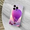 Romantic Hot Air Balloon Phone Case For iPhone 14,13,12,11,17,16,15,Pro,Max,Plus,X,XS,XR,SE,Mini Transparent Soft Cover