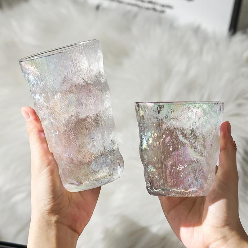 300ml/380ml Frosted Beverage Mug Colorful Glacier Cup Iced Coffee Latte Mocha Cups Drinkware Art Design Whiskey Cocktail Glasses