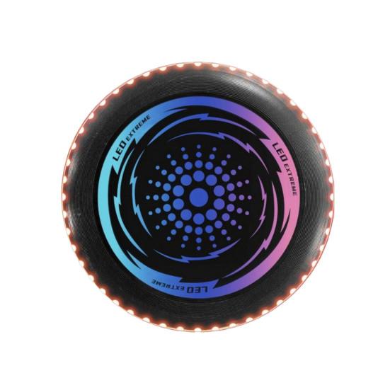 Kids Soft Flying Disc Toy Light-up Throwing Disc Game Outdoor Garden Lawn LED Flying Saucer Parent-child Family Game Boys Girls Gift