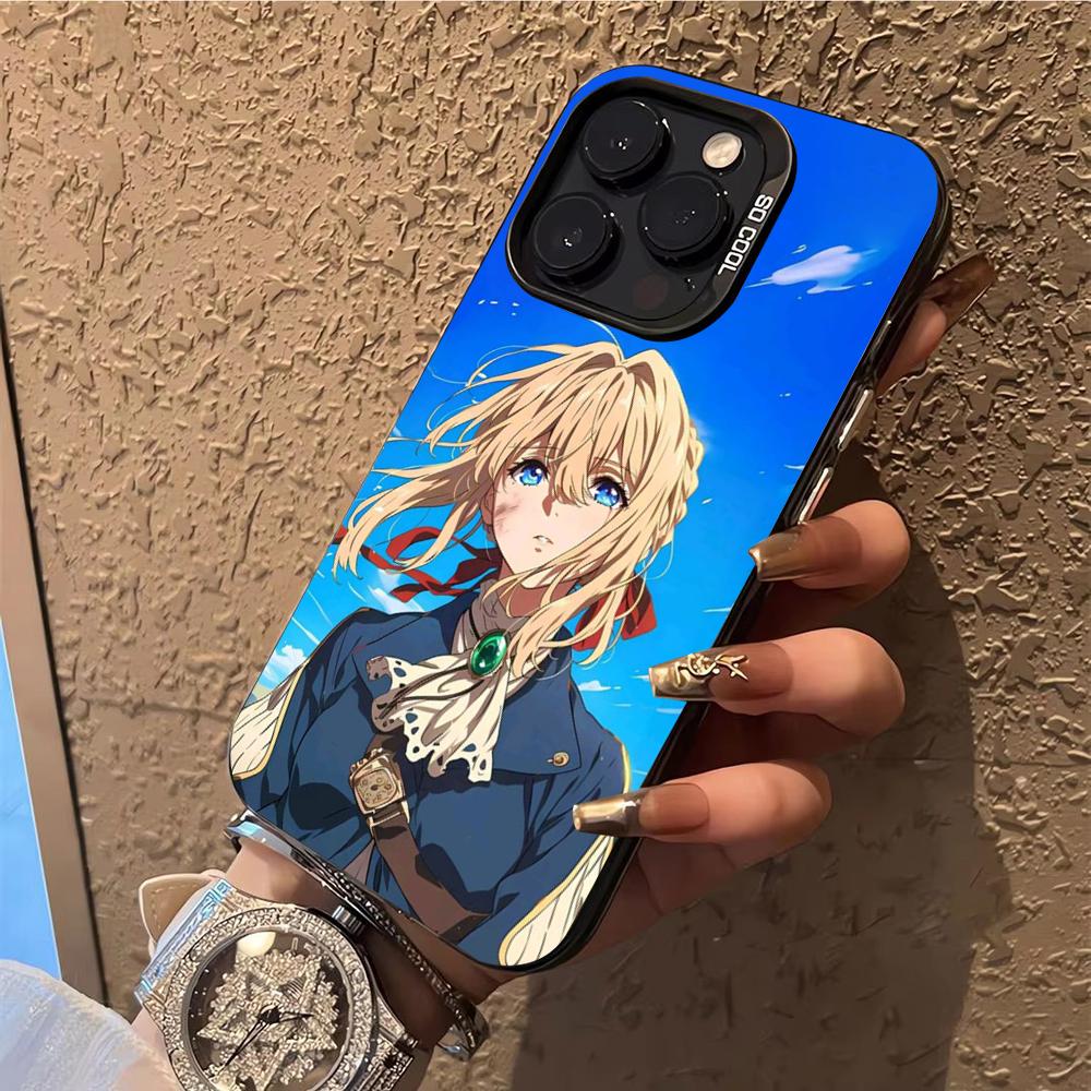 V-Violet E-Evergarden Чехол для телефона Чехол для iPhone 14 16 15 11 12 13 Pro Max Mini Plus Ударопрочный чехол