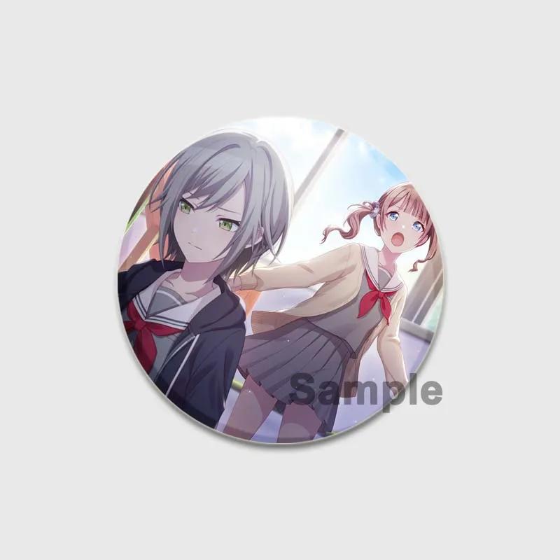 32/44/58 мм Проект SEKAI Аниме Хиномори Шихо Лео/Нужно Значок Круглая Жестяная Брошь для Одежды Сумка Шляпа Аксессуары Эмалевые Булавки Подарки для фанатов