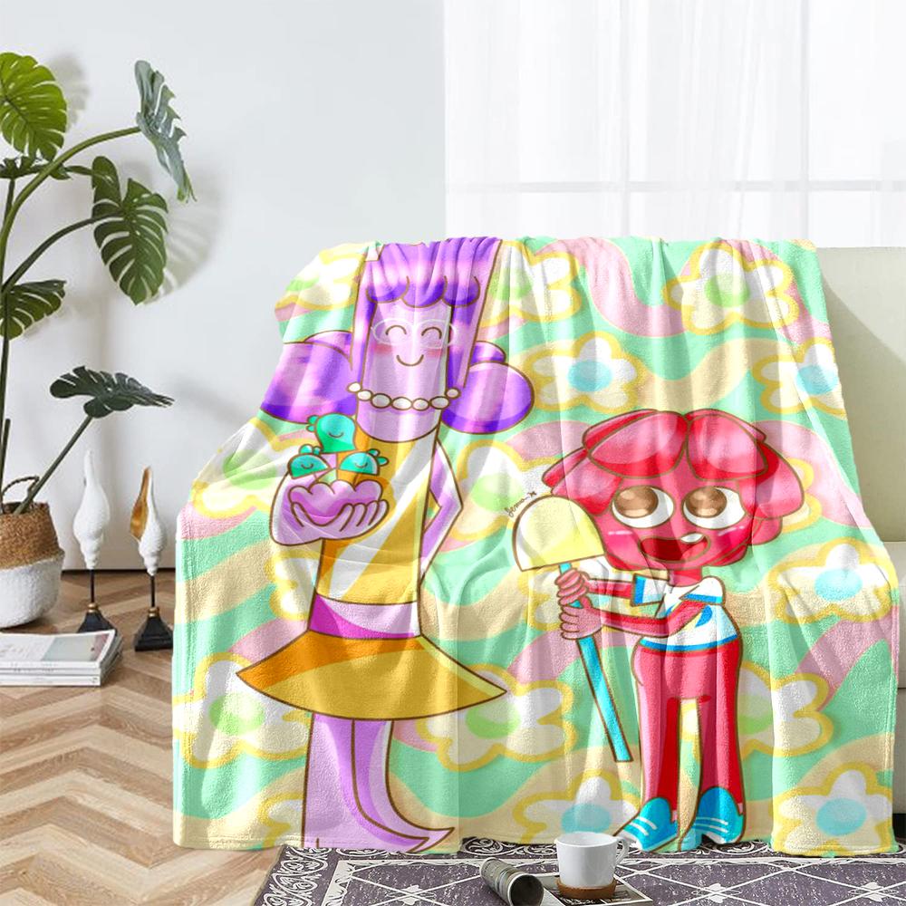 Jelly Jamm Theme Printed Blanket - Perfect for Couch, Bed, Travel & Outdoor Use | Machine Washable, Cozy & Durable.