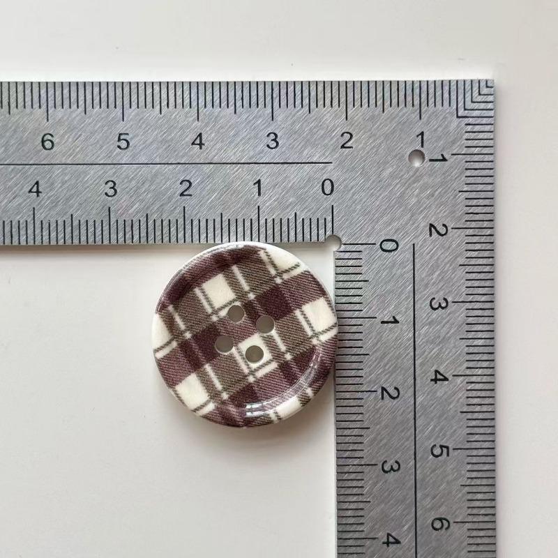 10 шт. Цветные клетчатые круглые пуговицы, Материалы ручной работы, Аксессуары для одежды, Цветы для обуви, DIY, Осень, Зима, Новый стиль