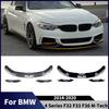 For BMW 4 Series F32 F33 F36 M-Tech 2014-2020 Car Front Bumper Splitter Lip Front Blade Body kits Side Splitter Trim Accessories