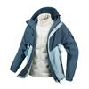 Color Block Down 3-in-1 Jacket Men Women Waterproof Windproof Hiking Coat Winter Outdoor Sports