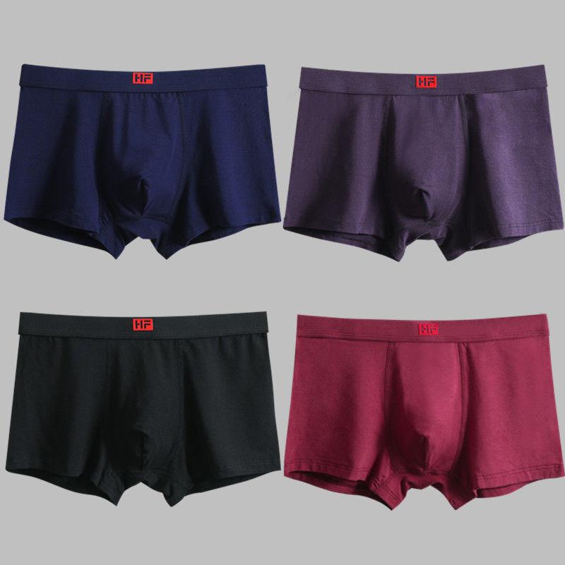4 шт., мужское нижнее белье-боксеры, шорты-боксеры, мужское сексуальное нижнее белье, мужское нижнее белье, легкие, мягкие, прочные, средней длины, дышащие