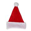 Рождественская шапка с утолщенной подкладкой из короткого плюша, ручная стирка, красная, белая, привлекательная, декоративная, праздничная шапка