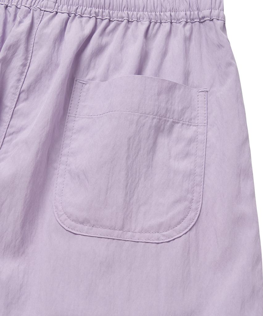 COTTON BELL Elastic Waist Relax Pants - Light Purple