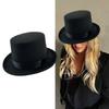 British Style Adult/Teens Derby Hat Prom Carnivals Party Costume Felt Magician Hat for Carnivals Show Rave Party