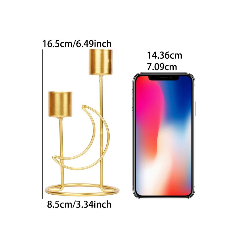 Железный подсвечник Современный одноглавый подсвечник Свадебное украшение для обеденного стола Подсвечник для украшения званого ужина