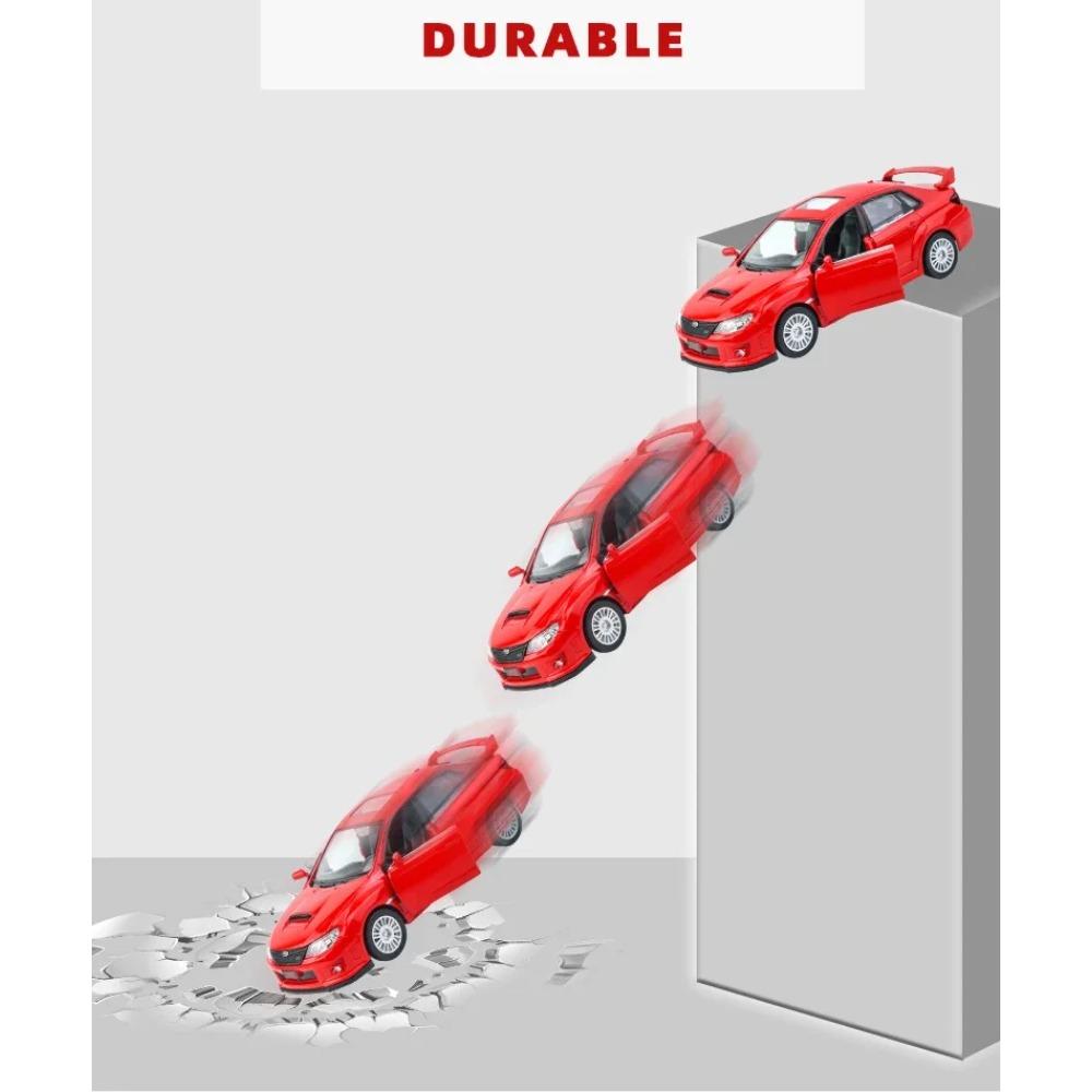 1/36 Subaru WRX STI Стайлинг автомобиля Лицензированная литая модель автомобиля Игрушка Сплав Металл Высокая симуляция для Коллекции Подарки F44