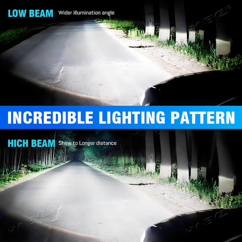 4PCS LED Headlight High Low Beam Plug and Play 6000K White Super Bright High Power 12V For Honda Accord 1998 1999 2000 2001 2002