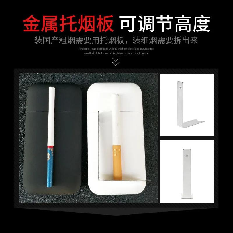 Portable thin cigarette case 20-piece small multi-function cigarette case 10-Coarse cigarette smoking accessories anti pressure
