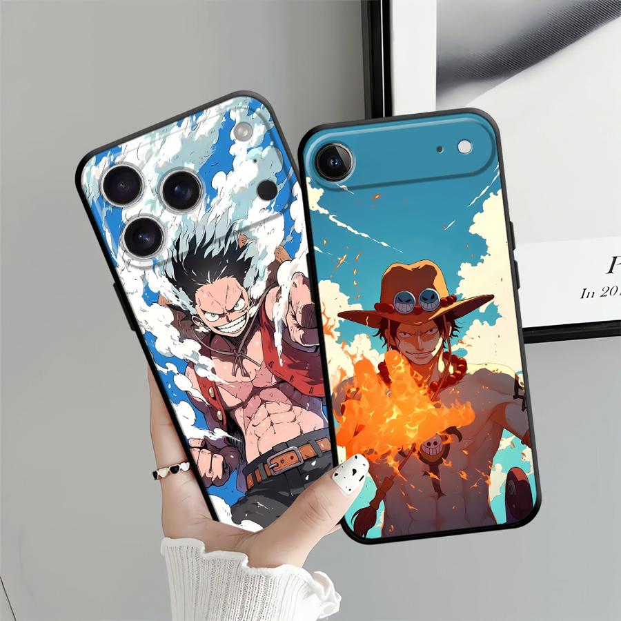 Чехол для телефона One Piece Luffy Funda для iPhone 17 16 Pro Max 14 11 X XS XR 12 17Air 13 Mini SE 15 Plus 7 8