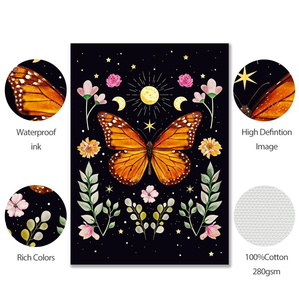 Эстетический Винтаж Ведьма Хиппи Девушка Плакат Принт Ведьма Создание Стены Ретро Абстрактная Холст Картина Комната Домашний Декор