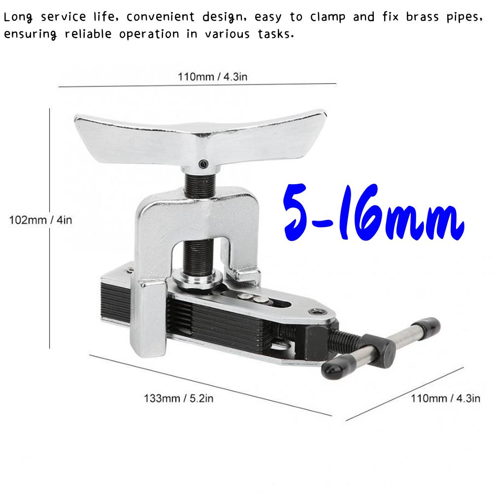 Развертка 5-16 мм Инструмент для развальцовки Медный труборазвальцовщик Расширитель медных труб Эксцентриковый инструмент для расширения труб Обслуживание Холодильное оборудование