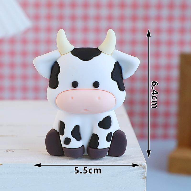 Cartoon Farm Birthday Party Decoration Cute Cow Pig Cake Topper Banner Paper Gift Bags Farm Theme Party DIY Supplies Kids Favors