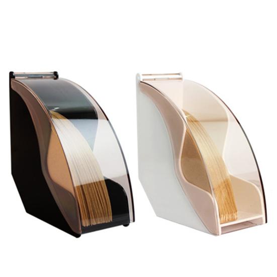 Coffee Filter Paper Holder with Dust-proof Cover Large Capacity Coffee Filter Holder Paper Storage Dispenser Rack