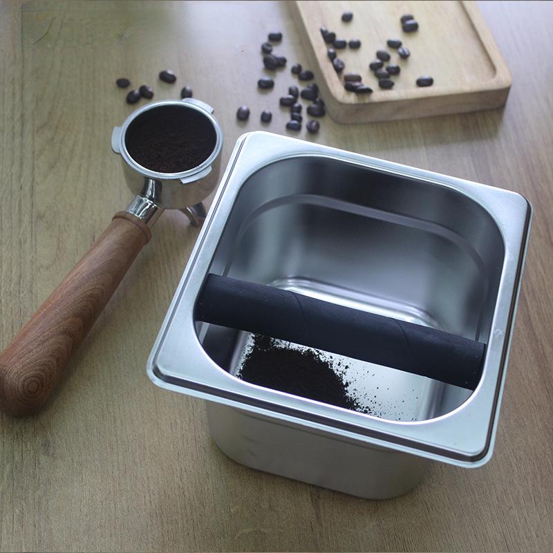 Контейнер для отходов эспрессо Coffee Knock Box для бариста, противоскользящий контейнер для отходов эспрессо, контейнер для отходов от кофемолки, ведро для кофейной гущи