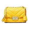 Mk Cece Золотая Пряжка Цепочка Однотонный Клапан Коммутерская Сумка на Плечо Crossbody из Кожи Ягненка Мини Женские сумки Конфетно-Желтый 32T9G0EC1L-SUNFLOWER