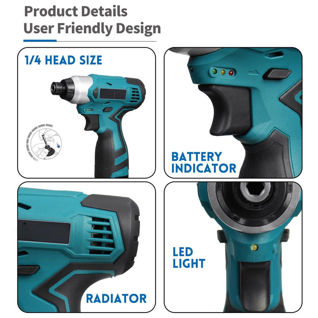 16.8 В DC Беспроводной Ударный Электрический Аккумуляторный Шуруповерт Электроинструмент Новый Электрический Дрель Сверлильный Станок Мини Ручная Дрель
