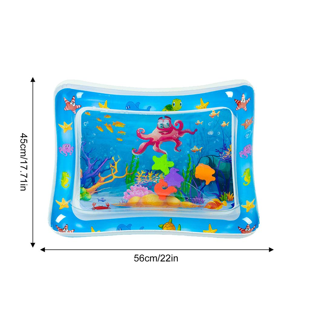 Сенсорный игровой коврик для воды, утолщенный надувной коврик для воды для кошек и собак, коврик с датчиком воды, сенсорный игровой коврик с рыбой, морским океаном